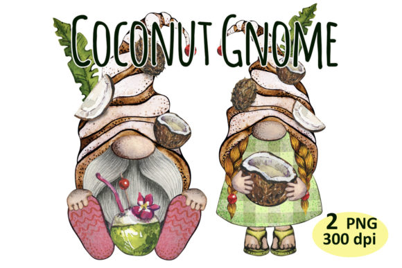 Download Coconut Gnome Tropical Beach Clipart Png - Beach clipart Collection