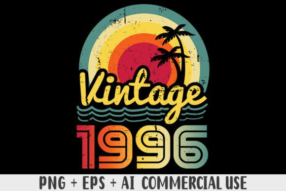 Download Vintage 1996 PNG Sublimation Design - 1996 Collection