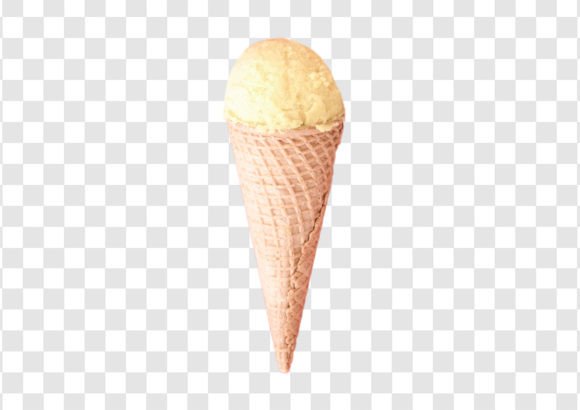 Download #2034 Vanilla Ice Cream Cone Isolated - 2034 Collection